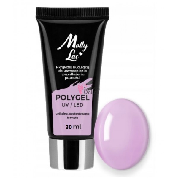 Polygel /Acrylgel MollyLac pentru constructie 30 ML - 26 Wild Orchid 15699